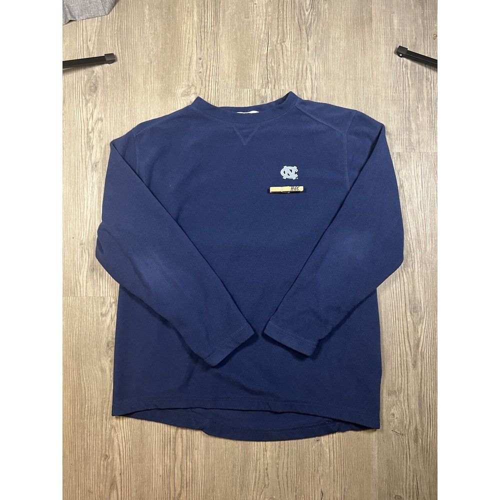 North Carolina Tar Heels Fleece‎ Navy Blue Crewneck Sweatshirt Mens Size Large